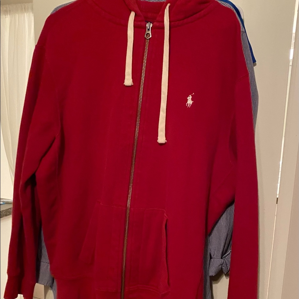 Red Ralph Lauren Polo Zip